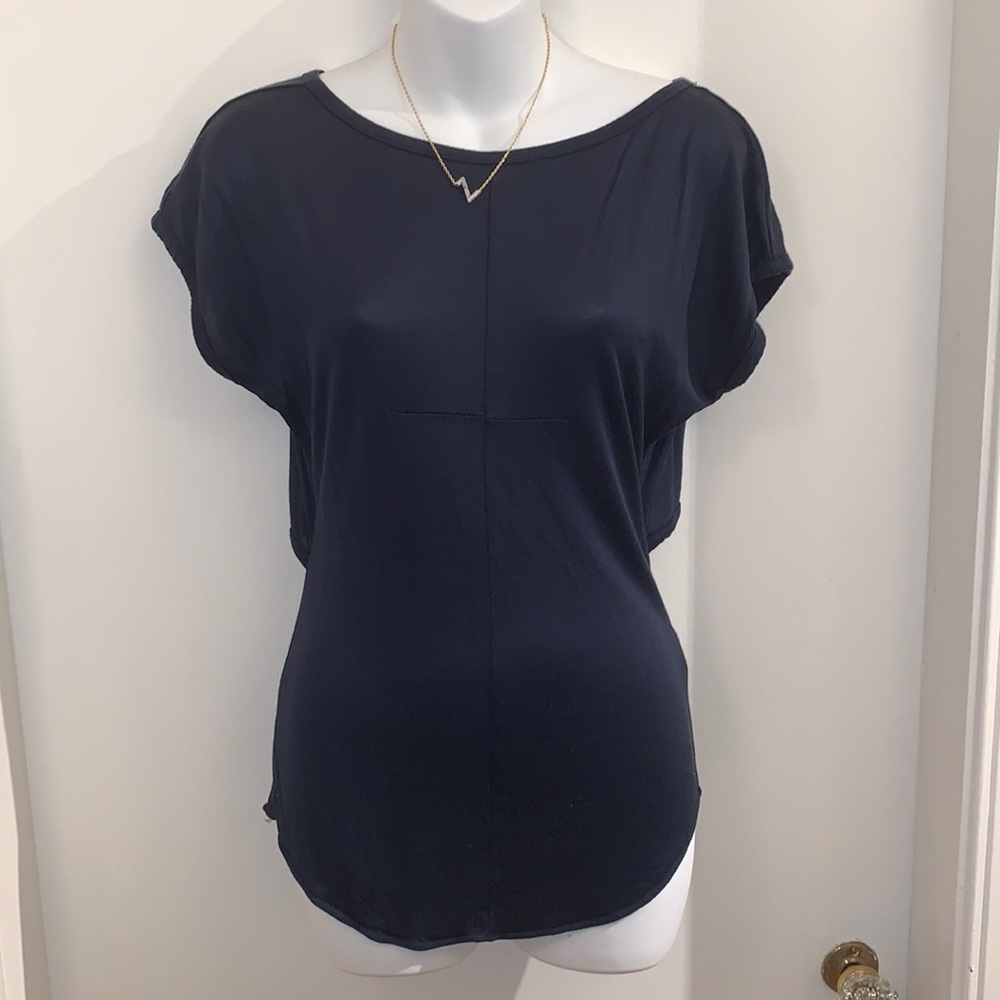Marc by Marc Jacobs blue top with back opening XS